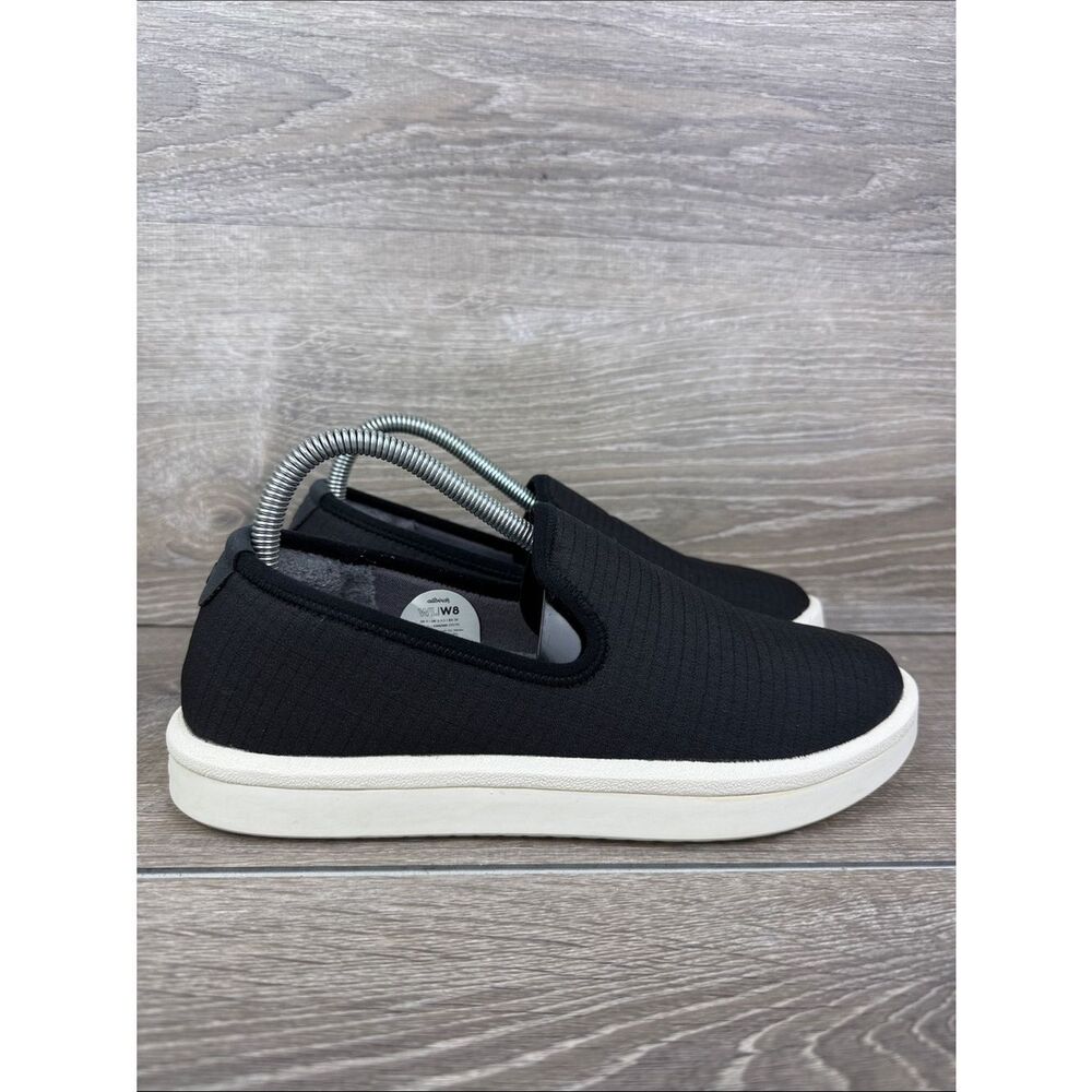Allbirds Wool Lounger Women’s Sz 8 Black Slip On Comfort Loafer Sneakers
